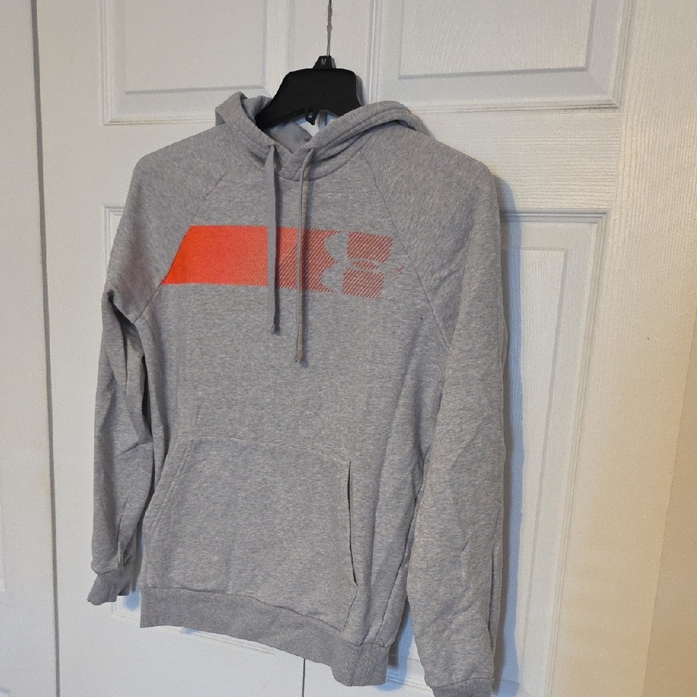 Under Armour Gray and Orange Hoodie